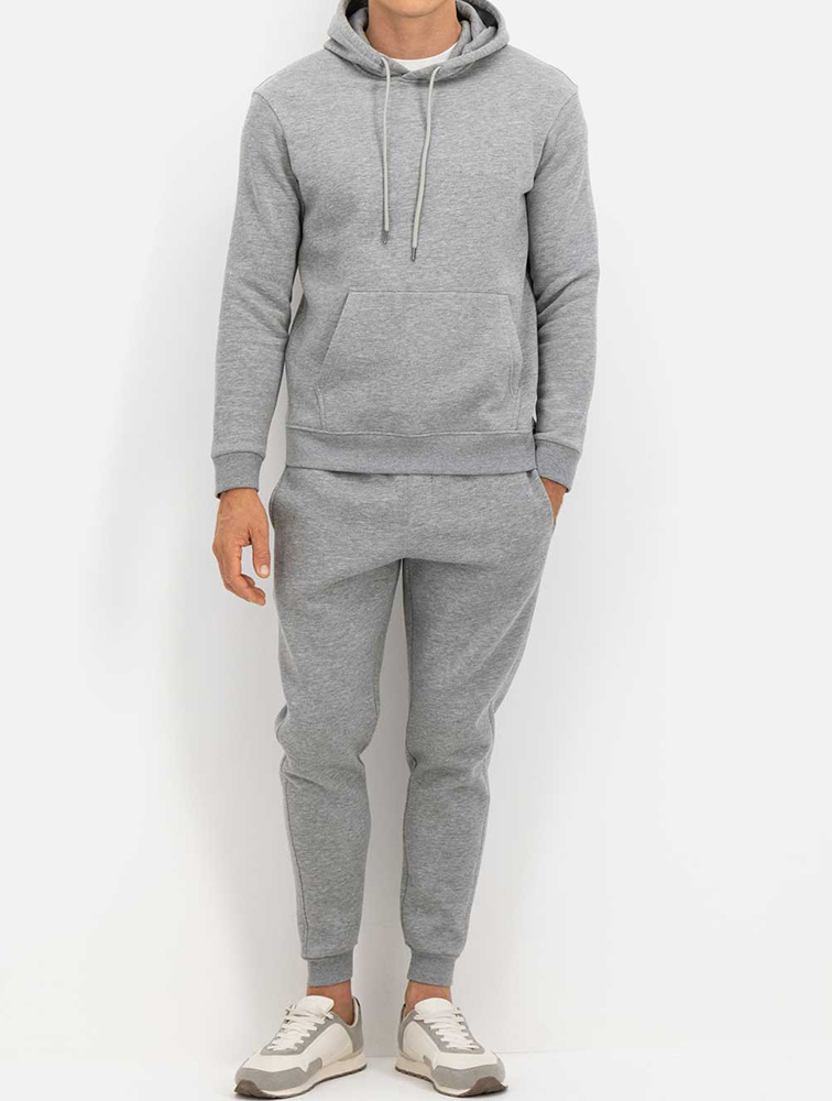 MyRunway | Shop Woolworths Grey Melange Slim Fit Fleece Hoodie for